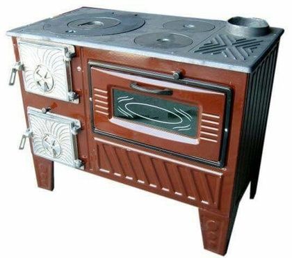 Отопительно-варочная печь МастерПечь ПВ-03 с духовым шкафом, 7.5 кВт в Домодедово
