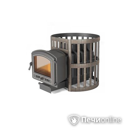 Дровяная печь-каменка Везувий Легенда Ретро Ковка 24 (224) в Домодедово