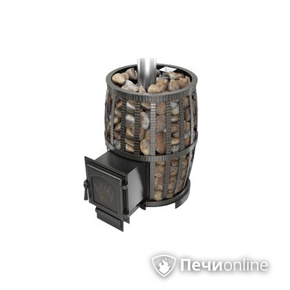 Дровяная печь-каменка Везувий Легенда Русский пар Ковка 18 (271) в Домодедово