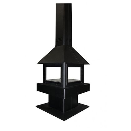 Печь-камин Бавария (Экокамин) Эклипс островной гигант 4D в Домодедово