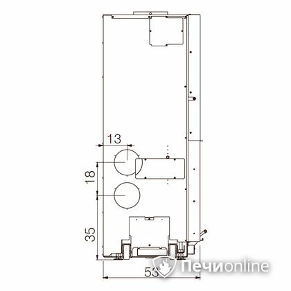 Каминная топка Edilkamin WINDO 90 nero в Домодедово