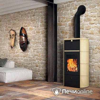 Печь-камин Edilkamin Flamma 24 kw V.C. Pergamena с Т/О в Домодедово