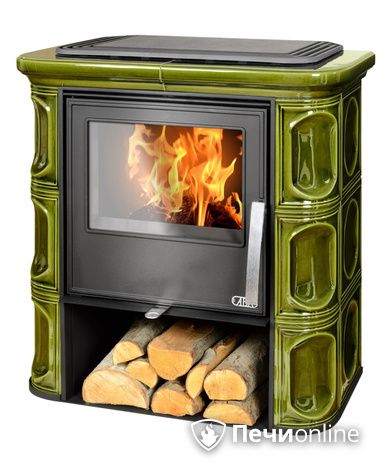 Печь-камин ABX Florencie, зеленая в Домодедово