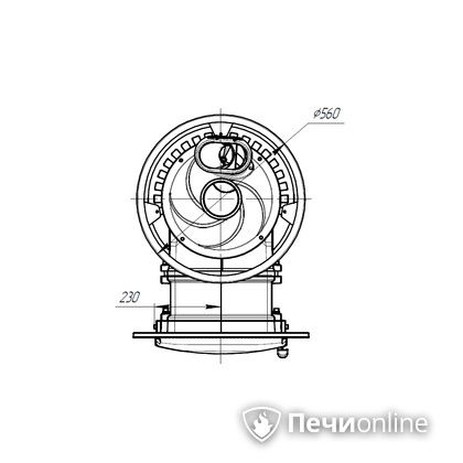 Дровяная печь-каменка Прометалл Атмосфера L сетка нержавейка в Домодедово