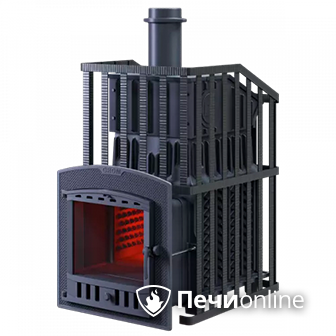 Дровяная банная печь Гефест Гром Ураган 50 (П2) в Домодедово
