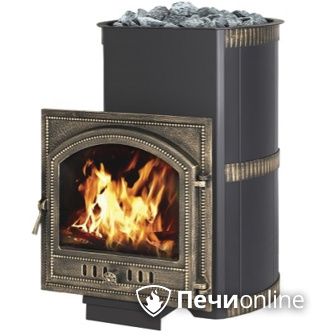 Дровяная банная печь Везувий Лава 28 Камин (205) в Домодедово