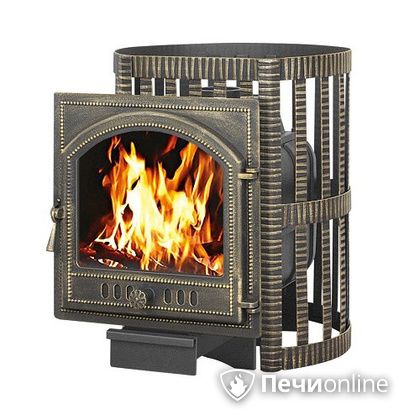 Дровяная банная печь Везувий Легенда Ковка 16 (205) чугун в Домодедово