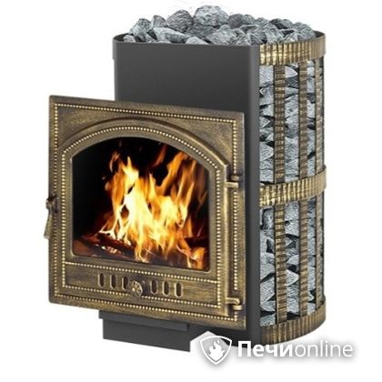 Дровяная банная печь Везувий Скиф Ковка 22 (205) в Домодедово