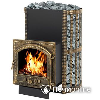 Дровяная банная печь Везувий Скиф Ковка 38 (205) в Домодедово