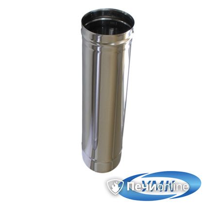 Дымоход УМК Труба D160 L=0,5 м 1,0 мм. нержавейка в Домодедово