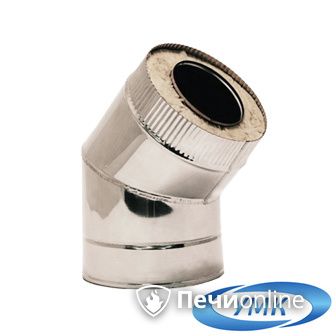 Дымоход УМК Сэндвич-отвод 135°  D150х210 Н+Н 1.0мм 0.5мм по воде в Домодедово