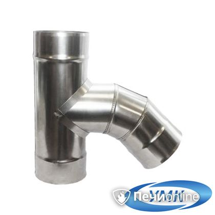 Дымоход УМК Тройник 135° D100 0.5мм нержавейка в Домодедово