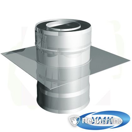 Дымоход УМК Монтажная площадка D160х220 Н+Н 1,0мм 0,5мм по воде в Домодедово