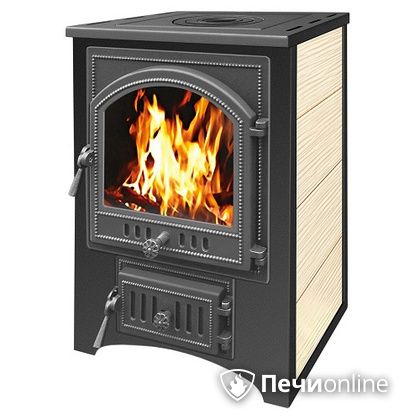 Печь-камин Везувий ПК-01(205) с варочной плитой бежевый в Домодедово