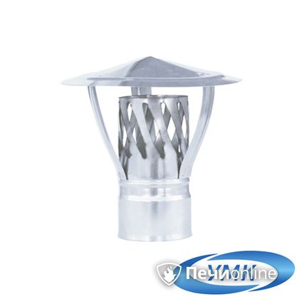 Дымоход УМК Зонт с искрогасителем D100 0.5 мм. нержавейка в Домодедово