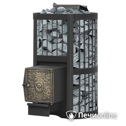 Дровяная банная печь Везувий Ураган Стандарт 22 (ДТ-4) с закрытой каменкой чугун в Домодедово